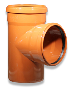 T-piece 87deg DN 200x200